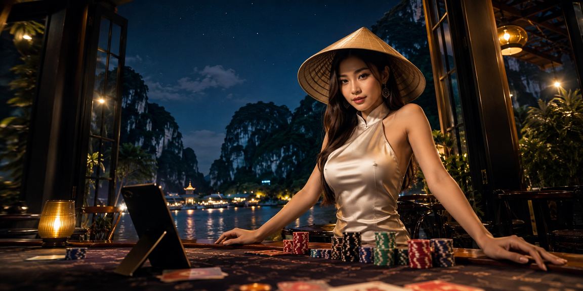 Người đội nón lá tại Ninh Bình kiểm tra kết quả casino trực tuyến trên điện thoại